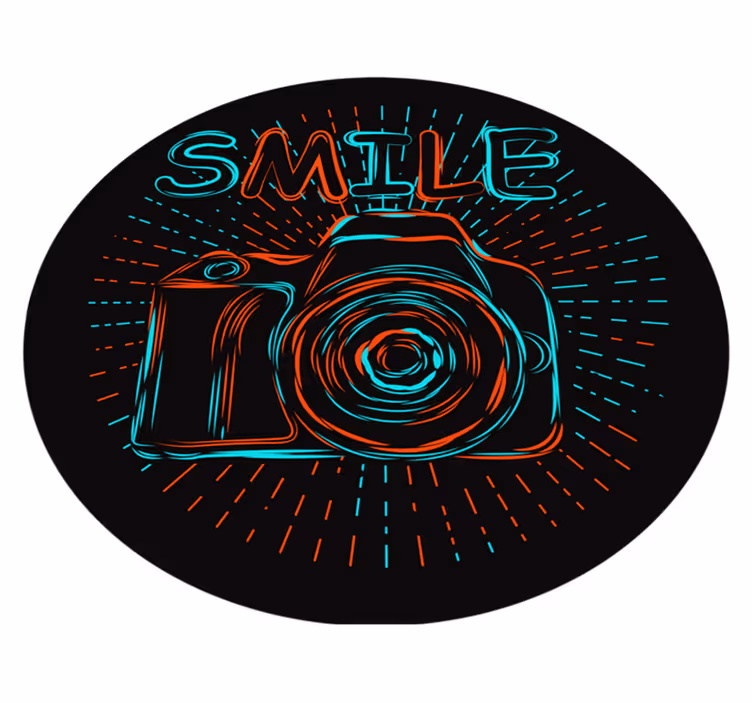 Tappeto vinile per bambini illustrazione camera neon - TenStickers