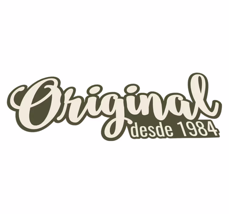 Tappeto vinile frase originale dal 1984 - TenStickers