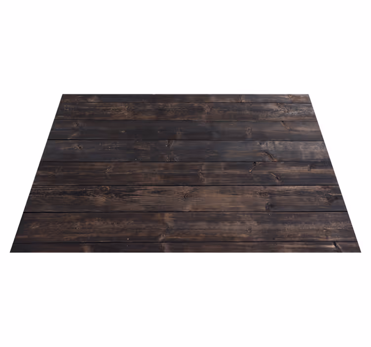 Meraviglioso tappeto vinilico in legno scuro - TenStickers