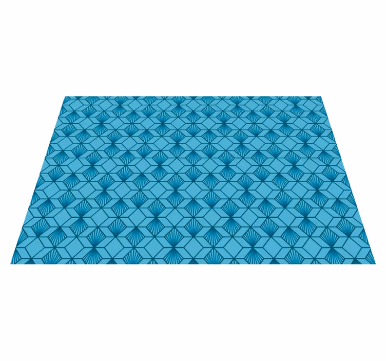 Tappeto vinile geometrico con motivo geometrico - TenStickers