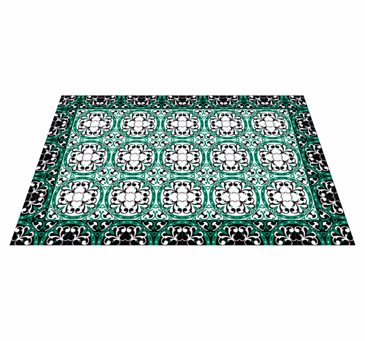 Tappeto vinile piastrelle mosaico ornato - TenStickers