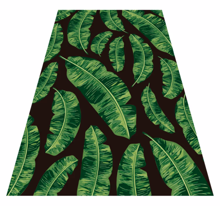 Tappeto vinile natura stampa foglia verde - TenStickers