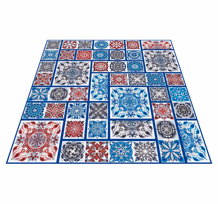 Tappeto vinile mosaico patchwork di piastrelle a mosaico - TenStickers