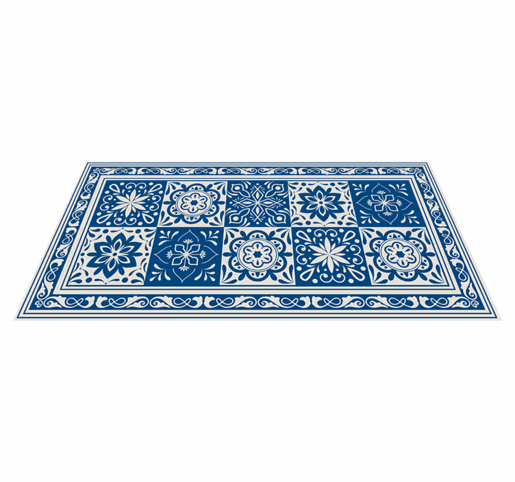 Tappeto vinile piastrelle estetica in ceramica decorata - TenStickers