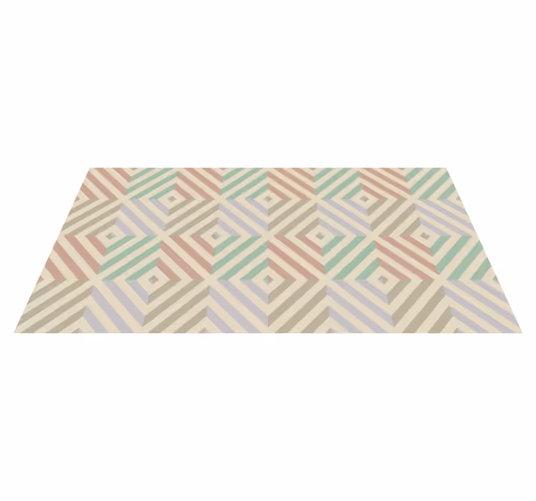 Tappeto vinile geometrico armonia geometrica - TenStickers