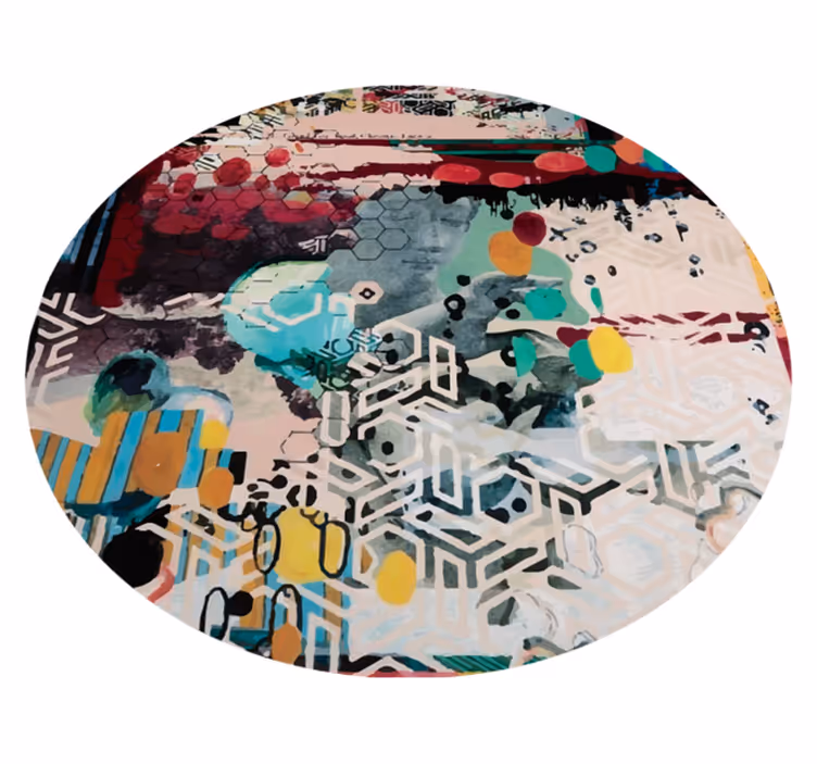 Mix di tappeti moderni in vinile di arte urbana - TenStickers