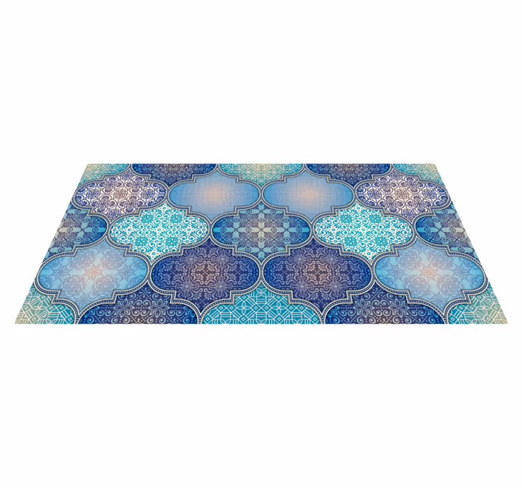 Tappeto vinile piastrelle intricati motivi di piastrelle - TenStickers