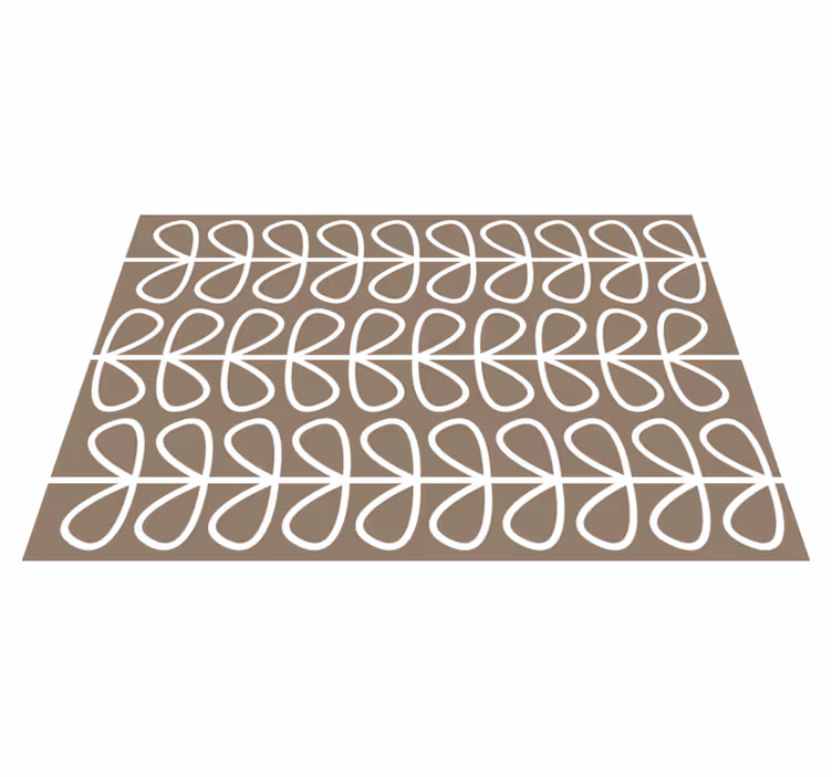 Tappeto vinile geometrico motivo ad anello geometrico - TenStickers