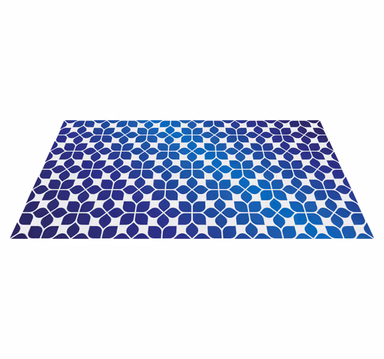 Tappeto vinile geometrico piastrelle geometriche sbiadite - TenStickers