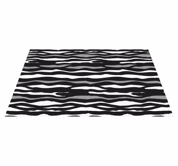 Tappeto in vinile stampa zebra animali - TenStickers
