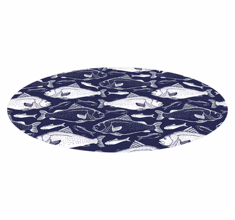 Tappeto vinile animali modello di pesci marini - TenStickers