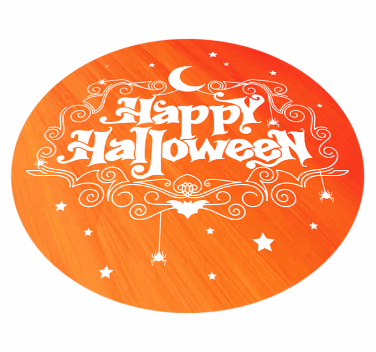 Tappeto vinile halloween circolare festività halloween - TenStickers