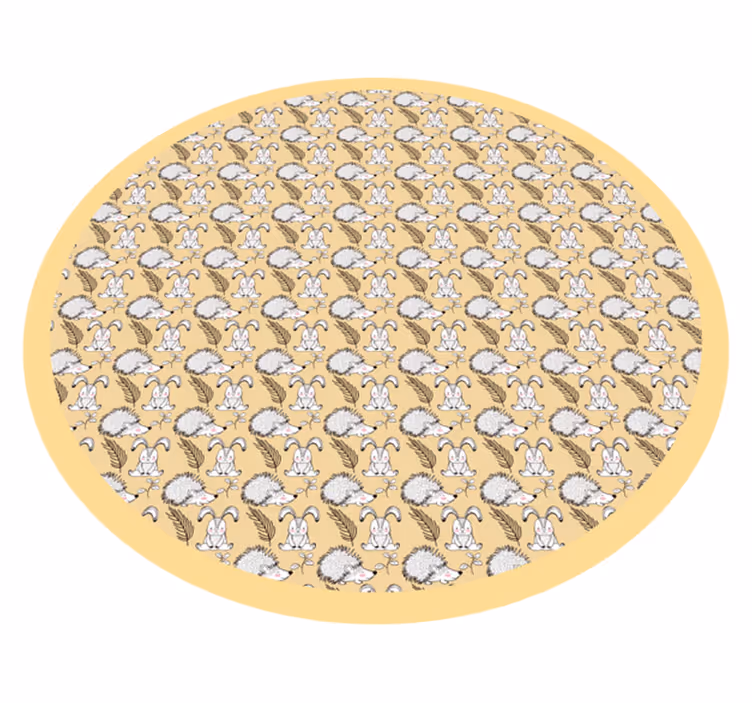 Tappeto vinile bebé illustrazione del riccio - TenStickers