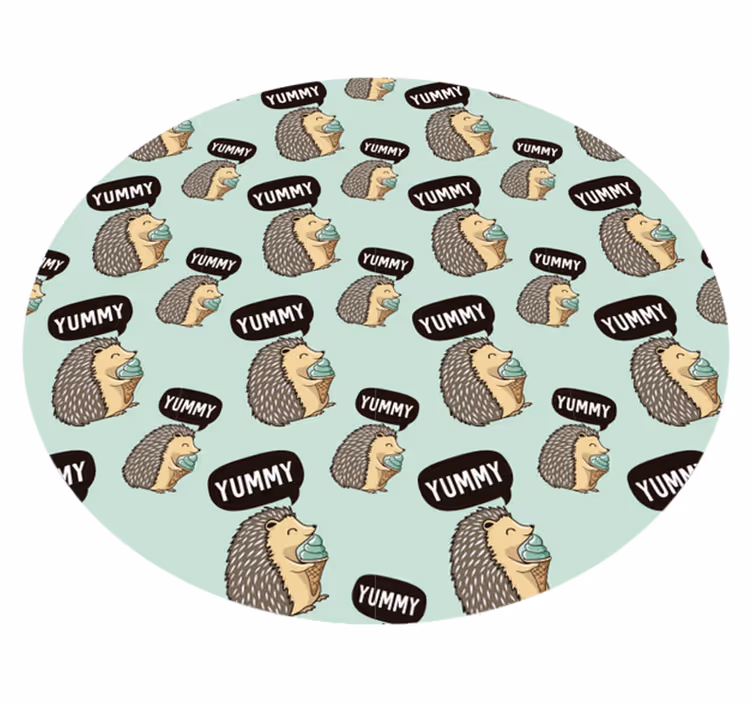Tappeto vinile per bambini delizia del riccio - TenStickers