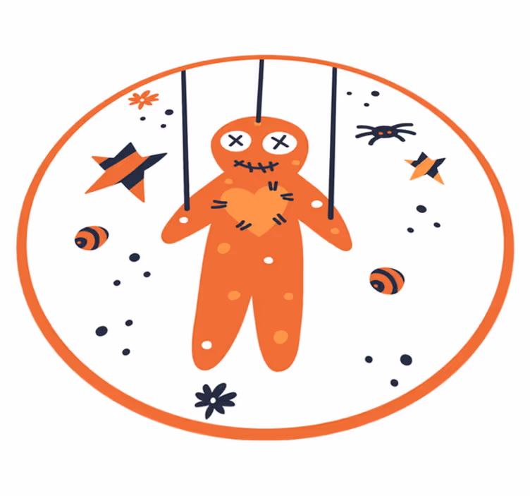 Tappeto vinile Halloween pan di zenzero di halloween - TenStickers