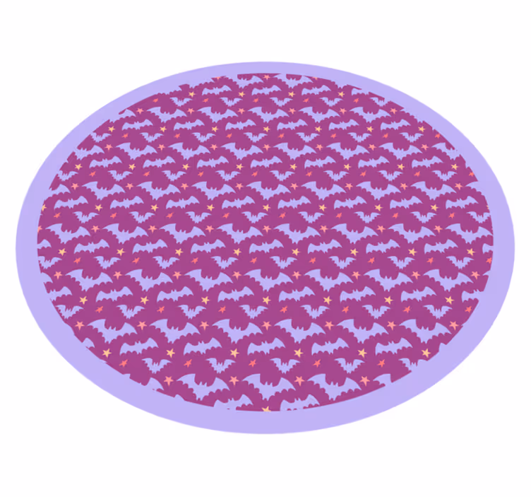 Tappeto vinile Halloween motivo pipistrello di halloween - TenStickers