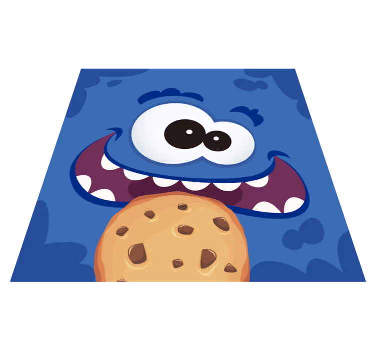 Tappeto vinile per bambini delizia del mostro dei biscotti - TenStickers