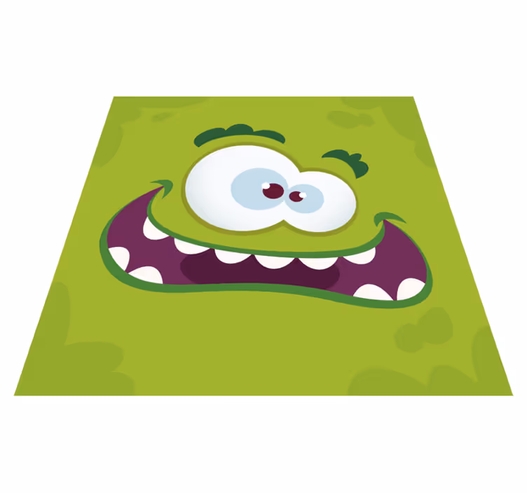 Tappeto vinile per bambini mostro dei cartoni animati - TenStickers