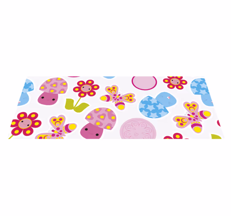 Tappeto vinile per bambini forme colorate per la nursery - TenStickers