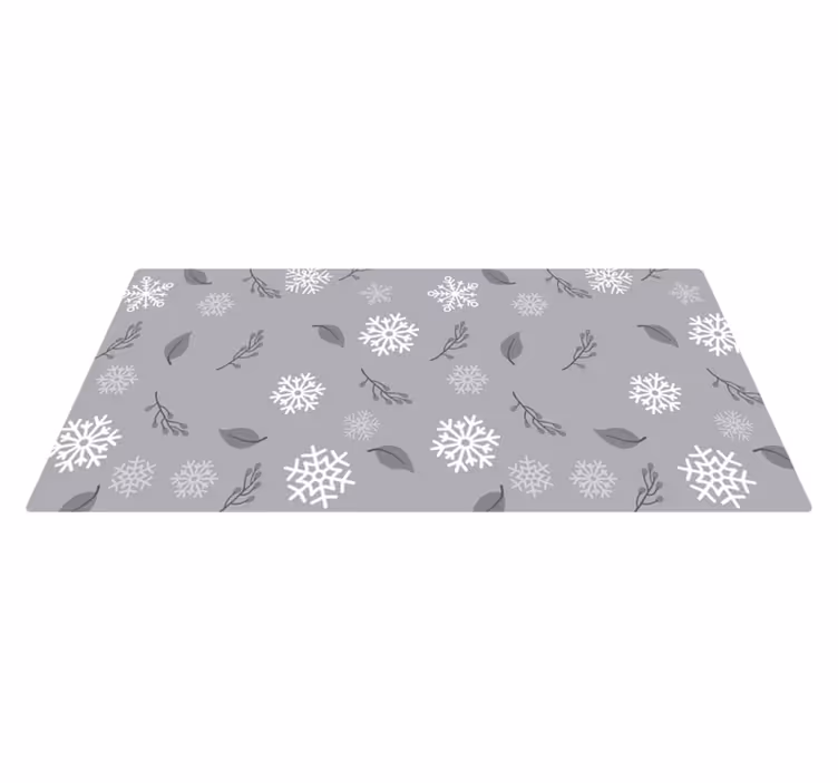 Tappeto Vinile Natale motivo di raffica stagionale - TenStickers