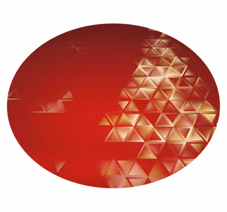 Tappeto vinile geometrico sfera geometrica delle ombre - TenStickers