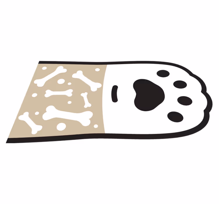 Tappeto vinile animali superficie modellata a zampa - TenStickers