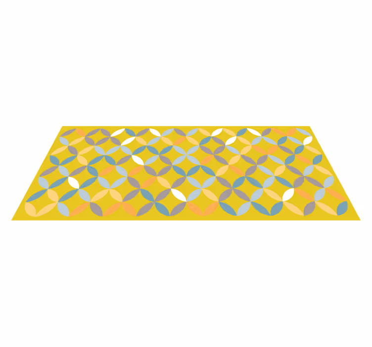 Tappeto vinile geometrico composizione geometrica astratta - TenStickers