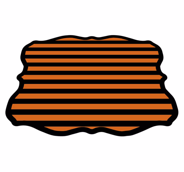 Tappeto vinile Halloween strisce di halloween - TenStickers