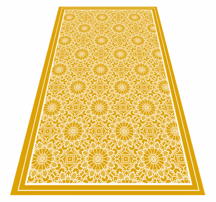 Tappeto pvc cucina modello ispirato al mandala - TenStickers