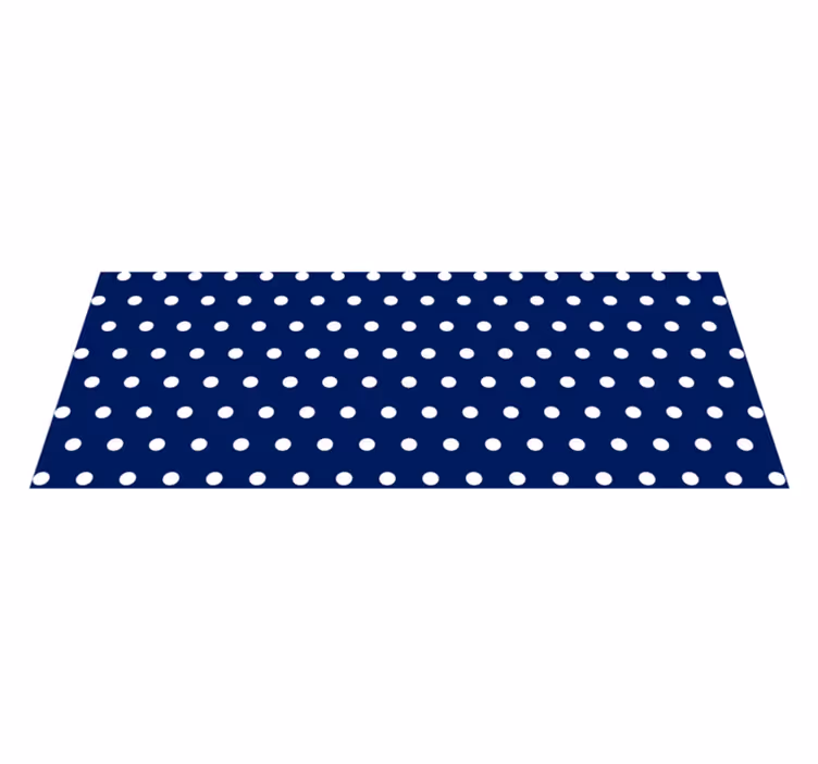 Tappeto vinile minimalista decoro a pois - TenStickers