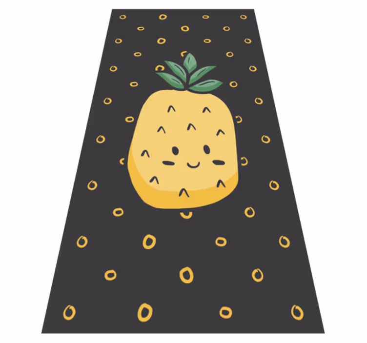 Tappeto vinile per bambini ananas allegro - TenStickers