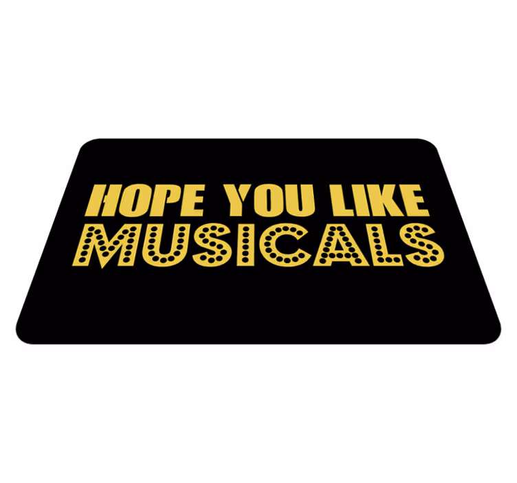 Tappeto vinile frase speranza come i musical - TenStickers