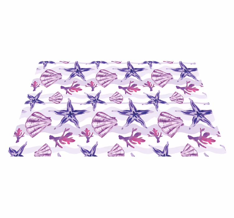 Tappeto vinile animali motivi marini - TenStickers