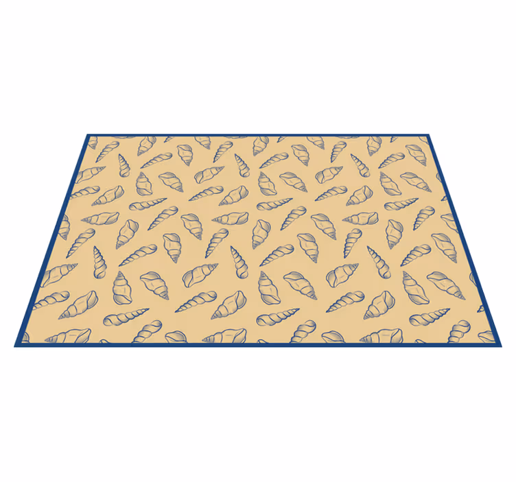 Tappeto vinile bagno accento motivo marino - TenStickers