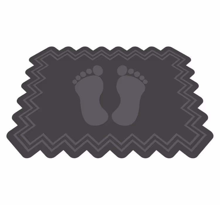 Tappeto vinile bagno tappetino da bagno impronta - TenStickers