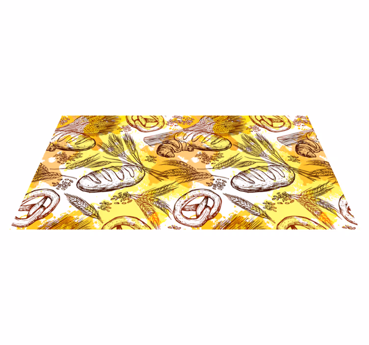 Tappeto vinile natura design a tema panetteria - TenStickers