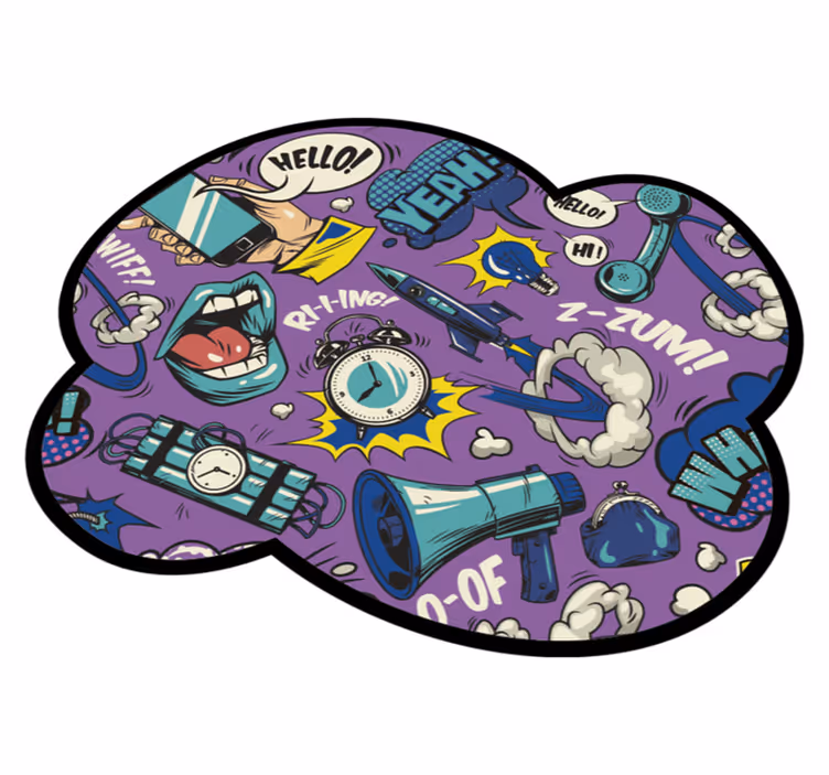 Tappeto vinile giochi effetti sonori comici - TenStickers