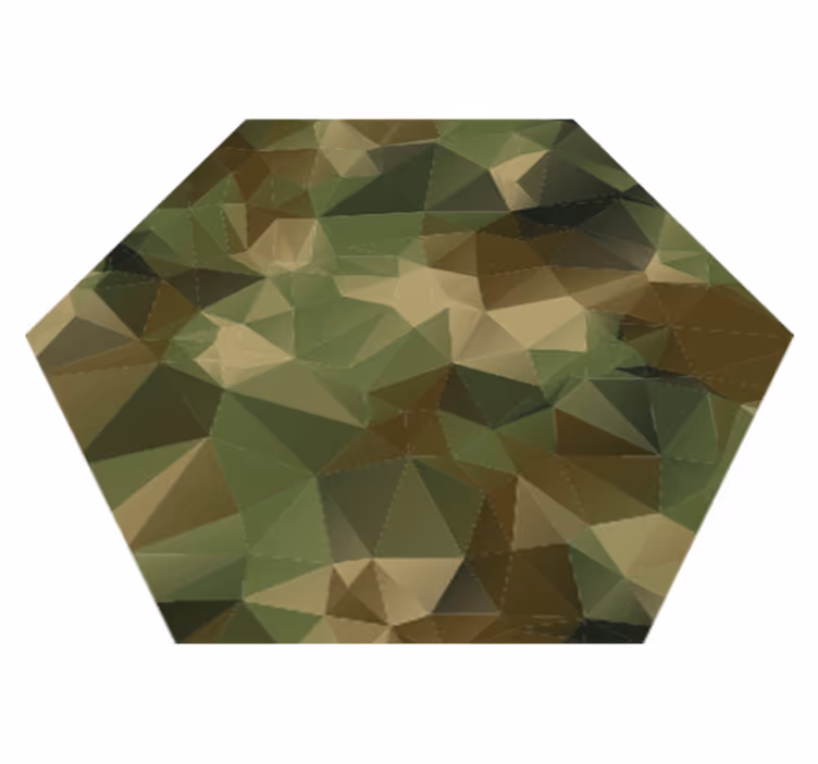 Tappeto vinile geometrico esagono con motivi geometrici - TenStickers
