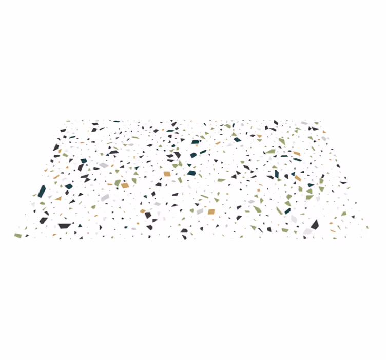 Tappeto vinile bagno schizzi di terrazzo - TenStickers
