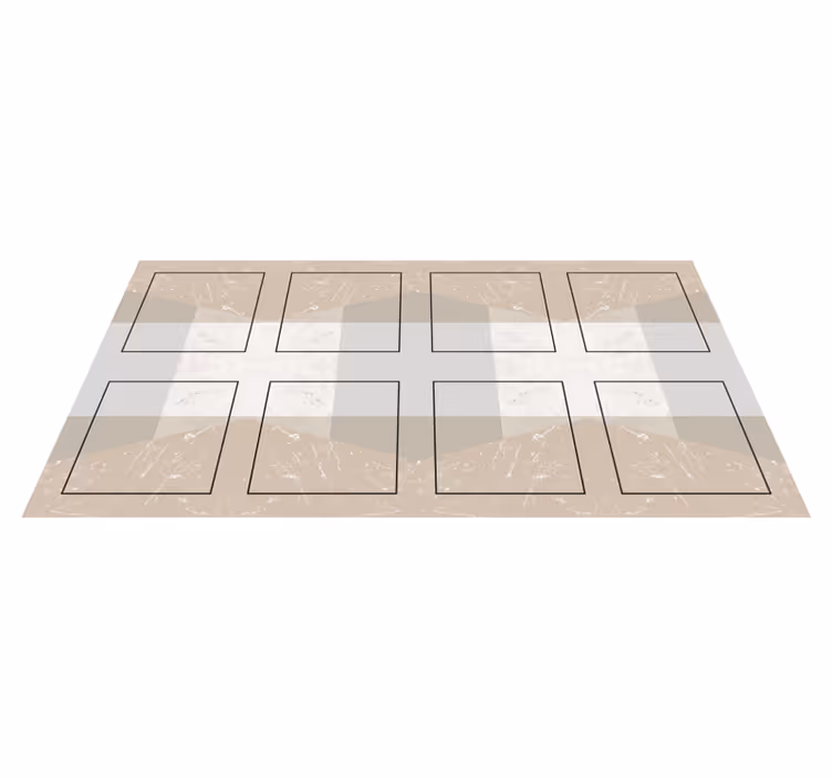 Tappeto pvc cucina quadrati di marmo - TenStickers