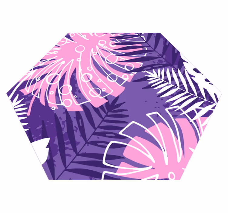 Tappeto in vinile fiori dichiarazione botanica - TenStickers