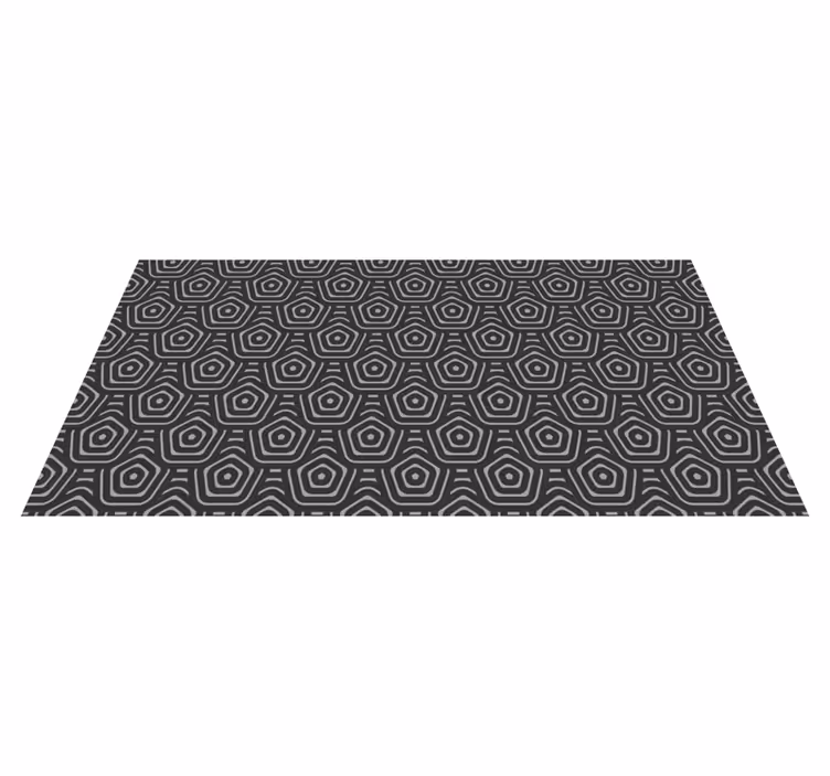 Tappeto vinile geometrico diamanti concentrici - TenStickers
