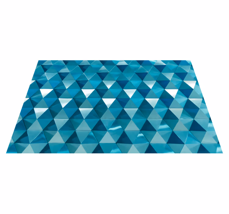 Tappeto vinile geometrico piastrellatura triangolare - TenStickers