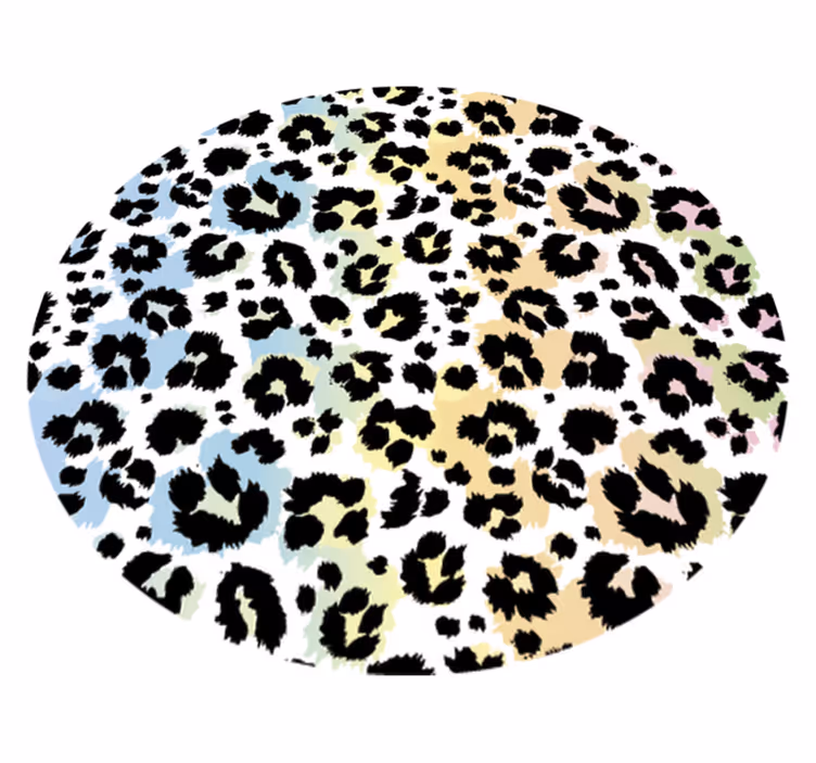 Tappeto vinile stampa animale motivo a macchie di leopardo - TenStickers