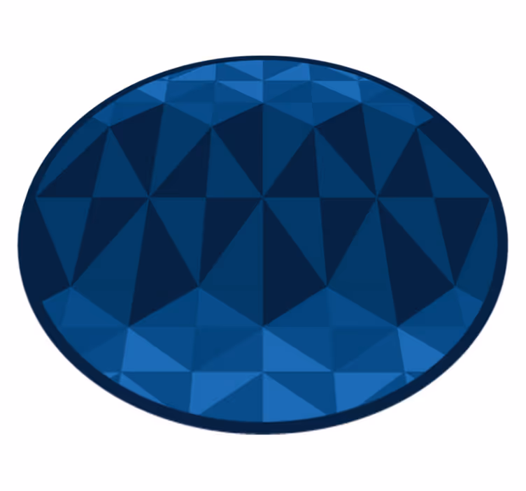 Tappeto vinile geometrico disegno circolare geometrico - TenStickers