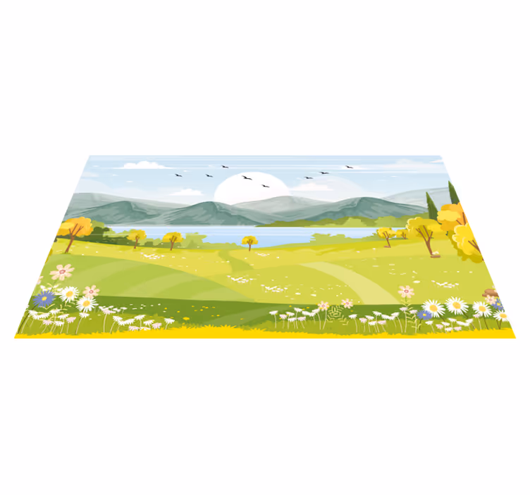 Tappeto vinile natura paesaggio pastorale - TenStickers
