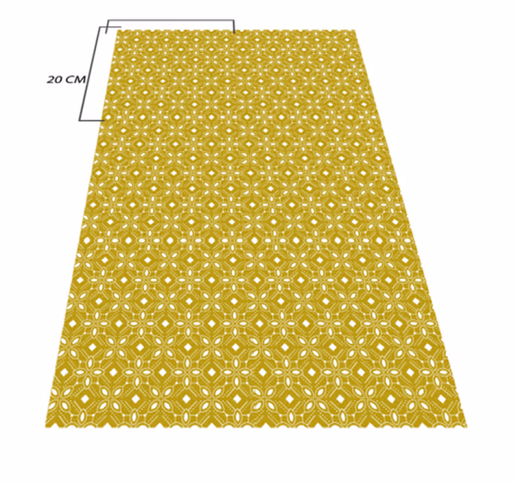 Tappeto pvc cucina sovrapposizione geometrica della cucina - TenStickers