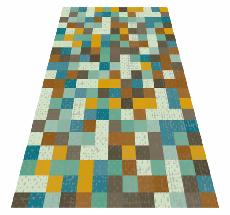 Tappeto vinile geometrico geometria del mosaico - TenStickers