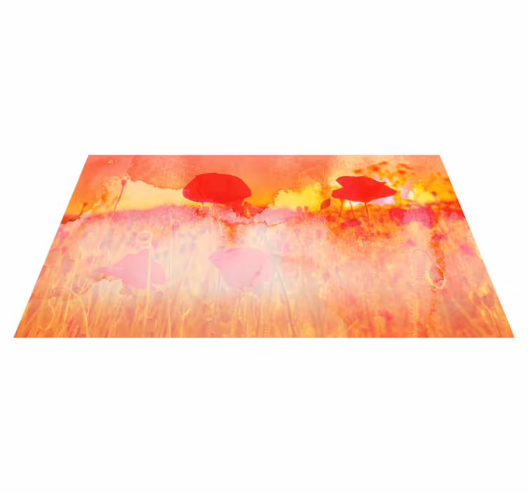 Tappeto vinile natura prato astratto - TenStickers
