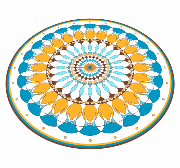 Tappeti in vinile Mandala Mandala rotondo - TenStickers